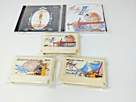 Nintendo FC Family Computer Final Fantasy Cartridge Lot 3 Symphonies　CD Lot 2