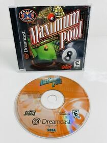Maximum Pool (Sega Dreamcast, 2000) Complete. Tested & Working.