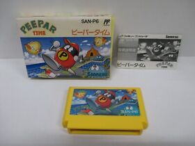 NES -- PEEPAR TIME -- Fake box. Copied manual. Famicom, JAPAN. Work fully. 10755