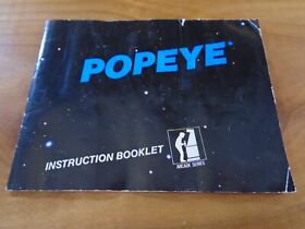 Popeye Nintendo NES Manual Only ~ Instruction Booklet