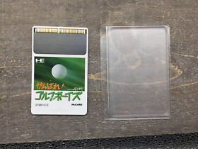 Ganbare! Golf Boys NTSC-J Japanese NEC PC Engine turbografx 16 7B