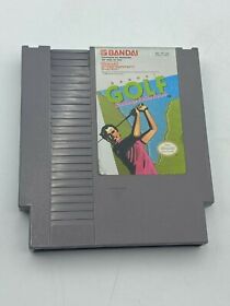 Bandai Golf Challenge Pebble Beach Nintendo Entertainment System 1989 NES Tested