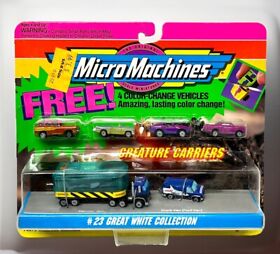 Micro Machines #23 Great White Collection Creature Carriers 1993 Galoob 4 Free!