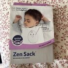 Nested Bean Zen Sack Medium 6-15 Months 16-26 lbs Navy Blue Zip Wearable Blanket