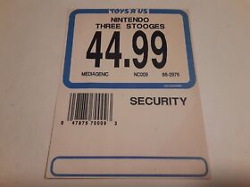1989 Toys R Us ticket The Three Stooges 3 Activision NES genuine original 80s