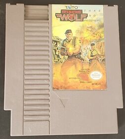  NES Nintendo Operation Wolf Taito Vintage Video Game Cart Tested LN