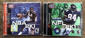 NEW Factory Sealed NFL & NBA 2K1 2001 Sega Dreamcast Console