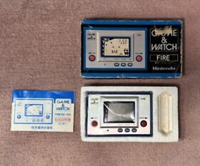 Nintendo Game & Watch FIRE FR-27 Wide Screen 1981 with Box Tested