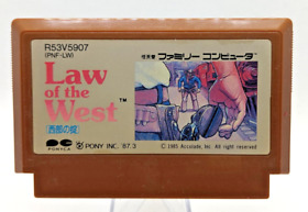 Law of the West for Japanese Famicom - Used, Tested, Good Condition