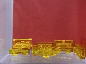 Lego Parts Lot x (8) Ct ~ Trans-Yellow Plate 1 x 2 ~ No 3023