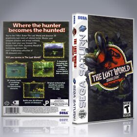 Sega Saturn Custom Case - NO GAME - The Lost World - Jurassic Park