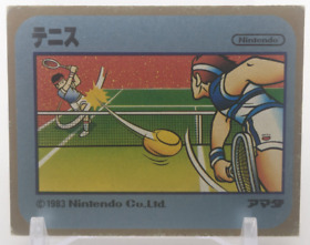 TENNIS #8 Family Computer Card Menko Amada Famicom Konami 1985 Vintage Japan