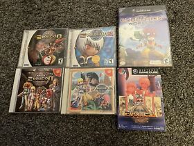 Evolution 1, 2, Worlds Dreamcast, GameCube English And Japanese Bundle