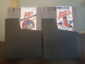 Bases Loaded Bundle 2, & 3,  Nintendo NES Game Cartridges VTG 90’s Great Cond 