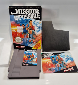 Gioco Mission Impossible per Nintendo NES PAL A CIB UK in scatola con testato manuale