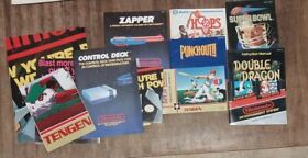 Authentic Nintendo NES Instruction Manuals & Posters Tecmo Bowl RBI Baseball 