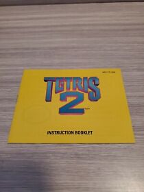 TETRIS 2 NES Nintendo Original Instruction Manual Booklet 
