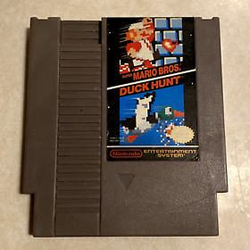 Super Mario Bros & Duck Hunt 2 in 1 Nintendo NES Cartridge - Tested, Works (h)