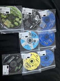 8 Sega Dreamcast/Sega CD Games lot - Resident Evil, Soul Calibur, Ecco, & more