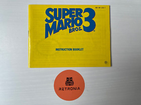 Super Mario Bros 3 Nintendo Nes Game Instruction Manual US / NTSC Version