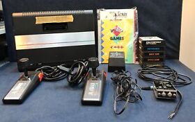 Atari 7800 COMPOSITE A/V MOD With 2 Controllers 5 Games Power Supply AV