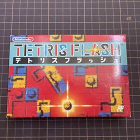 (Nintendo Family Computer, 1994) Tetris Flash Japanese Retro puzzle game F/S