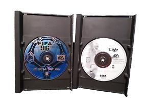 FIFA 96 Soccer & NBA Live 98 (Sega Saturn, 1996) Tested & Work