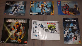 6 Lego Bionicle Manuals 8785 8755 8590 8930 8913 8722 Knights Kingdom Keetongu