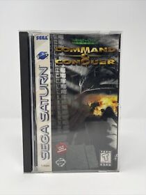 Command & Conquer Sega Saturn CIB w Reg Card (A2)