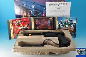 Sega Saturn SS Virtua Gun with Virtua Cop 1 2 House of the Dead w/Box Region JP