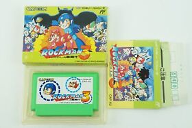 ROCKMAN 3 Megaman NES Capcom Nintendo Famicom Box From Japan