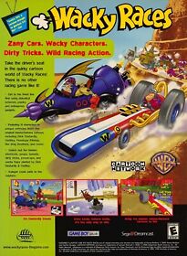 Wacky Racers Sega Dreamcast Game Boy Color Game Promo Ad Art Print Poster Glossy