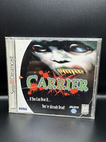Carrier (Sega Dreamcast, 2000) Game and Manual Tested CIB Complete Reg Card