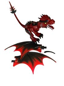 LEGO Castle set 7093 Skeleton Tower Fantasy Era Red & Black Dragon 90% Complete