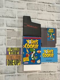 Nintendo Yoshi's Cookie Complete NES Game CIB PRISTINE Condition Oval Seal NICE