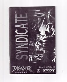 Syndicate - Authentic Atari Jaguar Manual Instruction Booklet