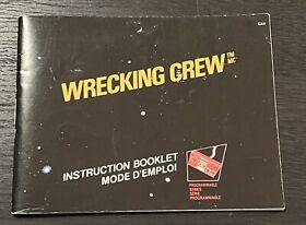 Wrecking Crew (Nintendo NES, 1985) Manual ONLY - Authentic ! Eng/French