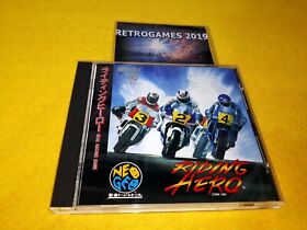 Neo Geo   RIDING HERO   Neogeo CD SNK SPINE CARD