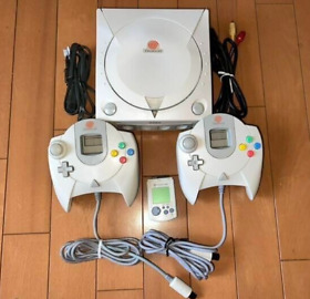 Sega Dreamcast HKT-3000 Console System w/ 2 controller Tested Japanese Version