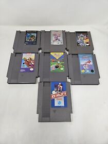 NES Nintendo Lot of 7 Games! All Tested And Working World Cup Mickey Mousecapade