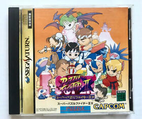 Super Puzzle FighterⅡX Sega Saturn SS Used Japan Boxed Tested Puzzle Game