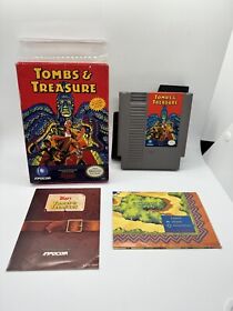 Tombs and Treasure NES Nintendo CIB Complete + MAP Poster Rare!!!
