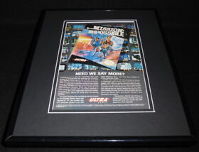 Mission Impossible 1990 NES Framed 11x14 Vintage Advertisement Ultra