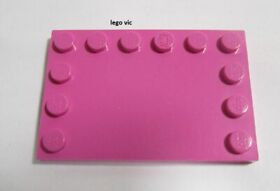 LEGO 6180 TILE 4x6 Dark Pink Plate Belville 5875 5876 Friends 10686 MOC B4