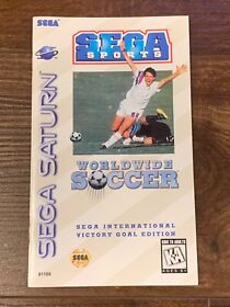 Worldwide Soccer World Wide Sega Saturn Instruction Manual Only