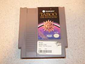 NES Taboo the Sixth Sense 1989 Authentic Nintendo Cartridge Only Tested Working