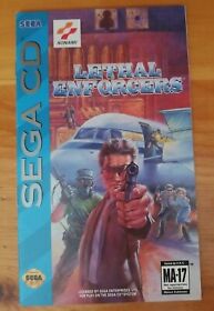 Sega CD Lethal Enforcers Instruction Booklet Game Manual (Konami)