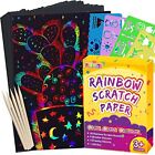 pigipigi Scratch Paper Art for Kids - 60 Pcs Magic Rainbow Scratch Paper Off ...