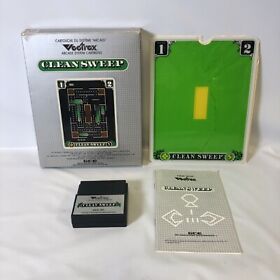 Clean Sweep (Vectrex Arcade System) Complete CIB, w/ Manual, Insert, Template