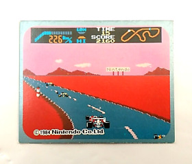 (Game Item) Mini Card, Famicom, F1 Race, Menko, 1984, EX, Amada, Nintendo